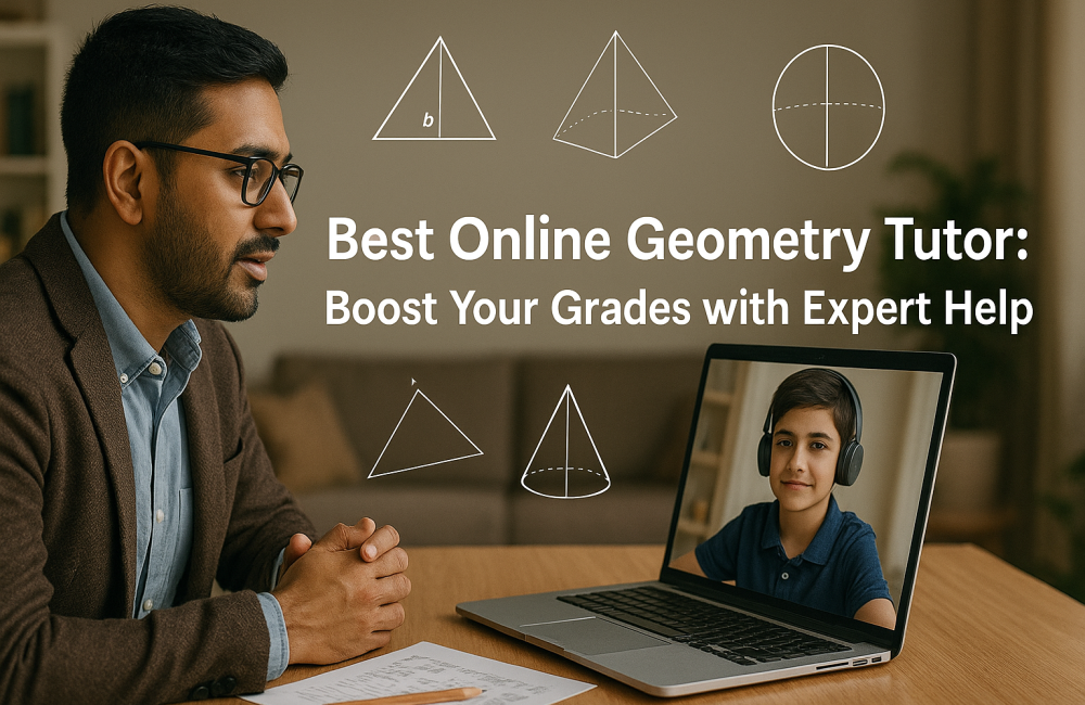 online geometry tutor blog banner